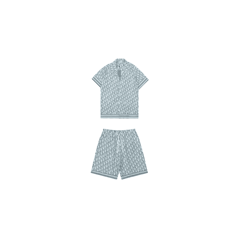 Dior Monogram Slik Short Set 